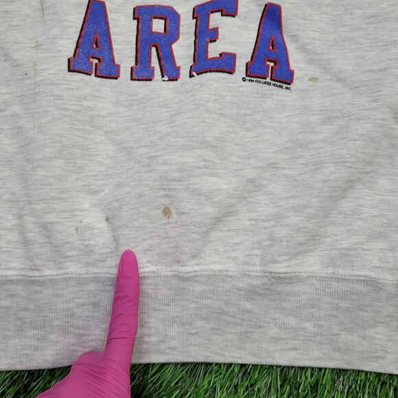 Vintage 1994 Hoopeston Area High-School Sweatshirt XL 24x26 Gray - Picture 5 of 16